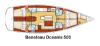 Yachtcharter oceanis 500 3cab layout