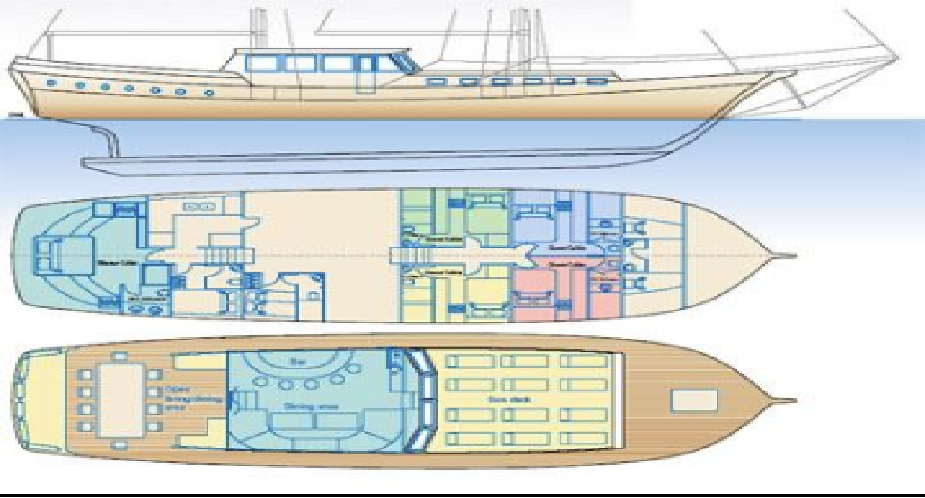 Yachtcharter Eleganza 5cab layout