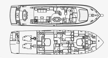 Yachtcharter Alalunga 78 4cab layout