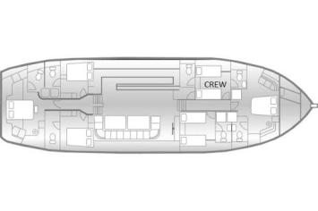 Yachtcharter Gulet Nostra Vita 5cab layout