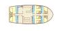 Yachtcharter gulet malena 5cab layout