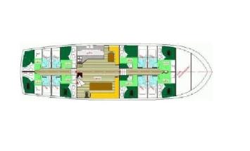 Yachtcharter Gardelin Sailing 7cab layout