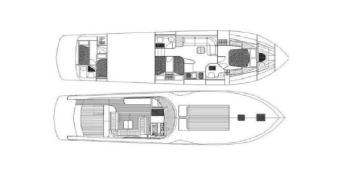Yachtcharter Rizzardi CR 50 Top Line 3cab layout