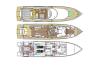 Yachtcharter Johnson 87 5cab layout