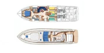 Yachtcharter Dalla Pieta 48 HT 3cab layout