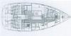 Yachtcharter Ovni 445 4cab layout