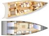 Yachtcharter Azuree 41 3cab layout