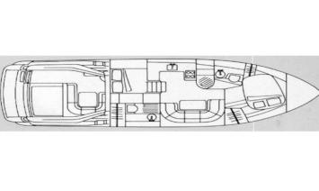 Yachtcharter Mustique 42 2cab layout