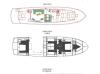 Yachtcharter Maiora Renaissance 66 5cab layout