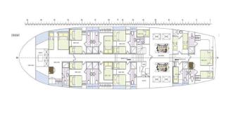 Yachtcharter Oguz Bey 12cab layout