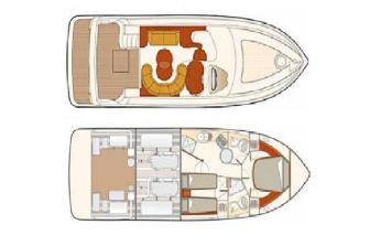 Yachtcharter Astonda 43 GLX FLY 2cab layout