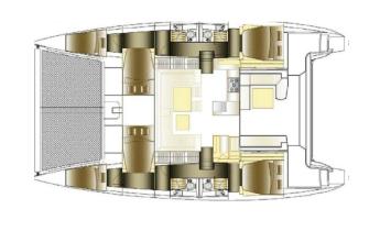 Yachtcharter Nautitech 482 4cab layout