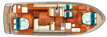 Yachtcharter Grand sturdy 40.0 AC 3cab layout