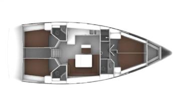 Yachtcharter Bavaria 46 4cab LAYOUT