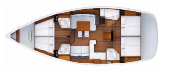 Yachtcharter jeanneau 53 5 cabin layout