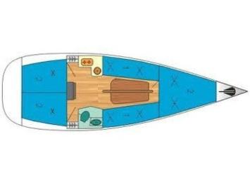 Yachtcharter janmor 32 3cab layout