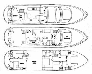 Yachtcharter Vitech 72 4cab layout