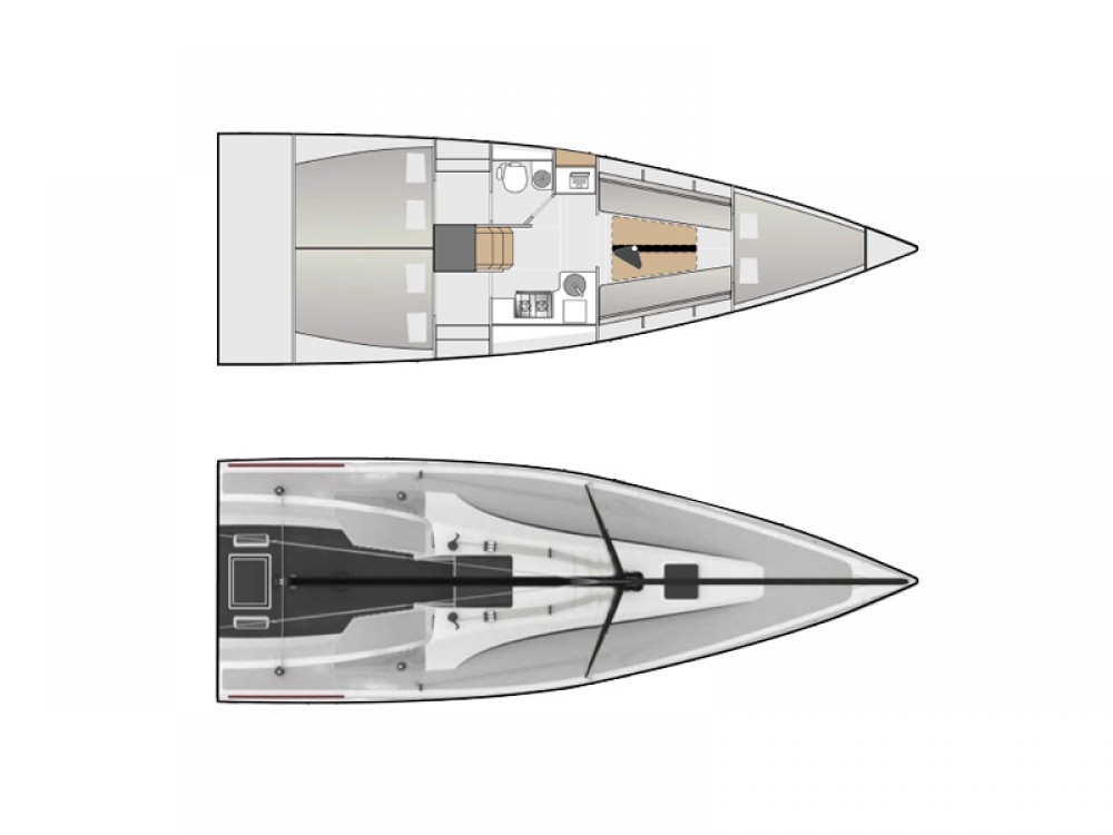 Yachtcharter MMW 33 3cab layout