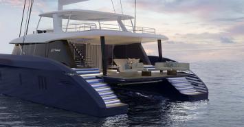 Yachtcharter Sunreef 80 4cab back