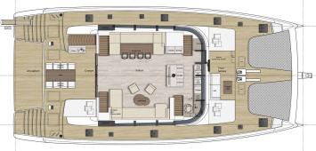 Yachtcharter Sunreef 80 4cab layout
