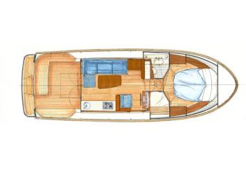 Yachtcharter Linssen Classic Sturdy 32 Sedan layout