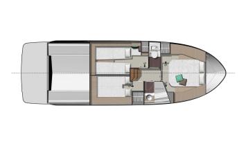 Yachtcharter Jeanneau NC 37 3cab layout