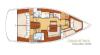 Yachtcharter Oceanis 46 4cab layout