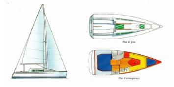 Yachtcharter Sun Odyssey 26 1 Cab layout