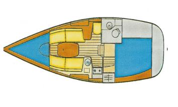 Yachtcharter Sun Odyssey 29.2 2cab Layout