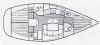 Yachtcharter sun odyssey 37.1 3cab Layout