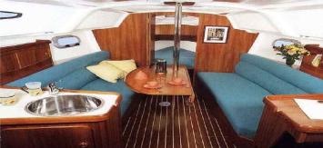 Yachtcharter Sun Odyssey 37.2 2Cab Salon