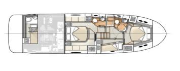 Yachtcharter monte carlo 5 Cab 3+1 layout