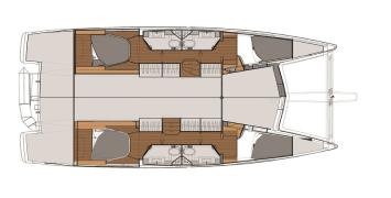 Yachtcharter Lucia 40 Cabin 4 Layout