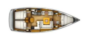 Yachtcharter sun odyssey 409 performance layout