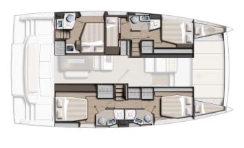 Yachtcharter Bali 4.6 Cab 5 Layout