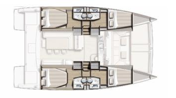 Yachtcharter Bali 4.3 cab 4 Layout