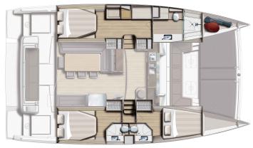 Yachtcharter BALI 4.3 Cab 3 Layout