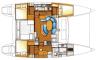 Yachtcharter Lagoon 410 Cab 3 Layout