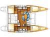 Yachtcharter lagoon 410 4 plus 2 cabins 4 wc layout