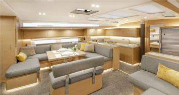 Yachtcharter Dufour 530 Cab 6 salon