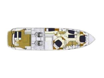 Yachtcharter princess65fly 3cab Layout