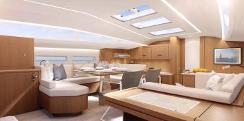 Yachtcharter jeanneau 60 4 cabin saloon