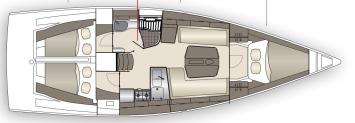 Yachtcharter Dehler 38 SQ Grundriss jpg