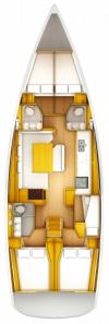 Yachtcharter Sun Odyssey 509 5cab 3wc grundriss 2