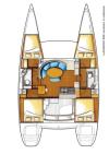 Yachtcharter Lagoon 380 4cab 2wc grundriss 2