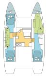 Yachtcharter Lagoon 46 3cab grundriss 2