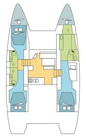 Yachtcharter Lagoon 46 3cab grundriss 2