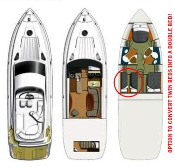 Yachtcharter fairline phantom 50 layout