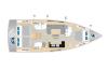 Yachtcharter Hanse460 3cab layout