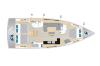 Yachtcharter Hanse460 4cab layout